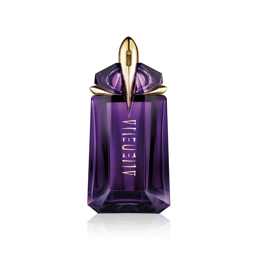 Mugler Alien Eau de Parfum, Refillable Womens Perfume, Iconic Woody Floral Fragrance with Sensual Jasmine Sambac, Cashmeran Wood, Enveloping White Amber, (Full Size, Refill or Gift set)