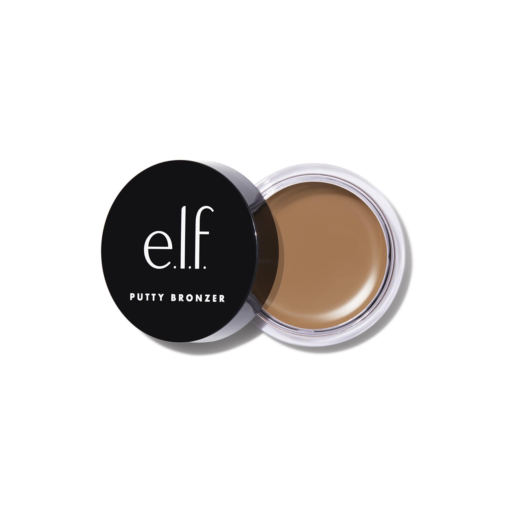 e.l.f. Putty Bronzer, Creamy & Highly Pigmented Formula, Creates a Long-Lasting Bronzed Glow, Infused with Argan Oil & Vitamin E, Sun Kissed, 0.35 Oz (10g)