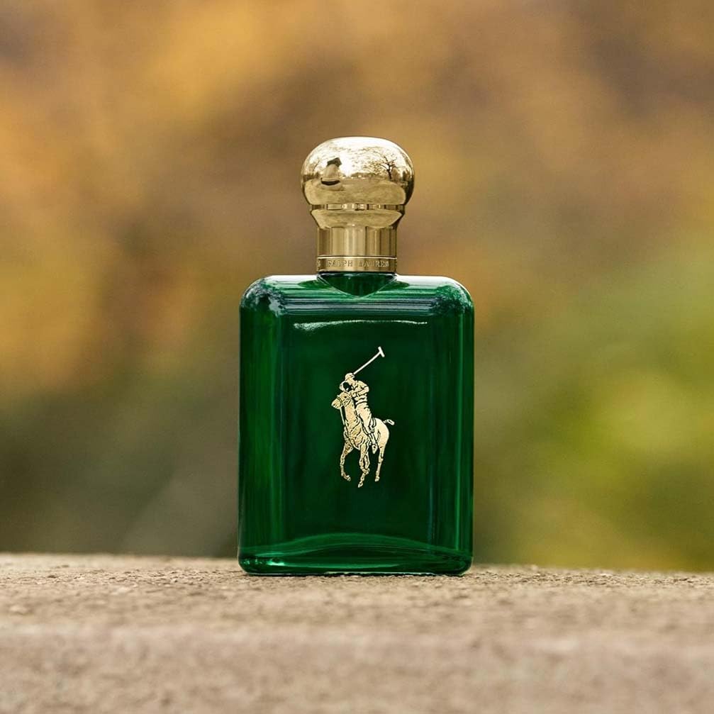 Ralph Lauren Polo Eau de Toilette, Men's Aftershave, Woody Spicy Masculine Scent with Pine, Leather, Tobacco Absolute, Basil, Patchouli, Classic Timeless Style