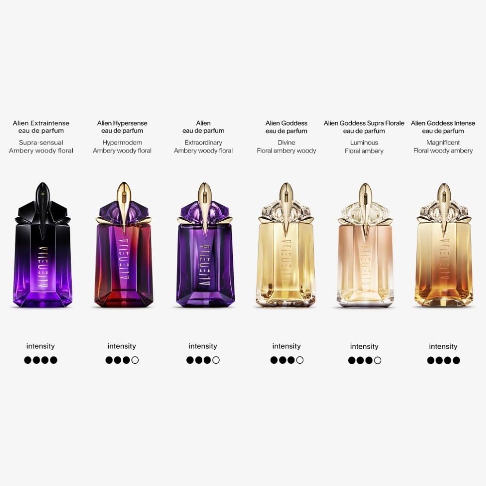 Mugler Alien Eau de Parfum, Refillable Womens Perfume, Iconic Woody Floral Fragrance with Sensual Jasmine Sambac, Cashmeran Wood, Enveloping White Amber, (Full Size, Refill or Gift set)