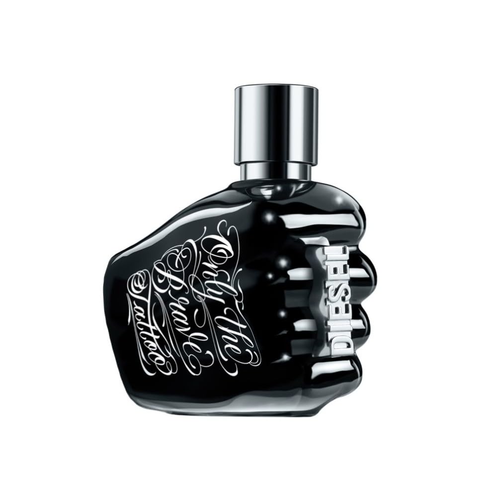 Diesel Only The Brave Tattoo, Eau de Toilette Aftershave, Woody Fragrance with Bourbon Pepper, Tobacco, Long-Lasting Spicy Masculine Scent for Men