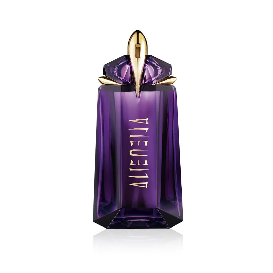 Mugler Alien Eau de Parfum, Refillable Womens Perfume, Iconic Woody Floral Fragrance with Sensual Jasmine Sambac, Cashmeran Wood, Enveloping White Amber, (Full Size, Refill or Gift set)