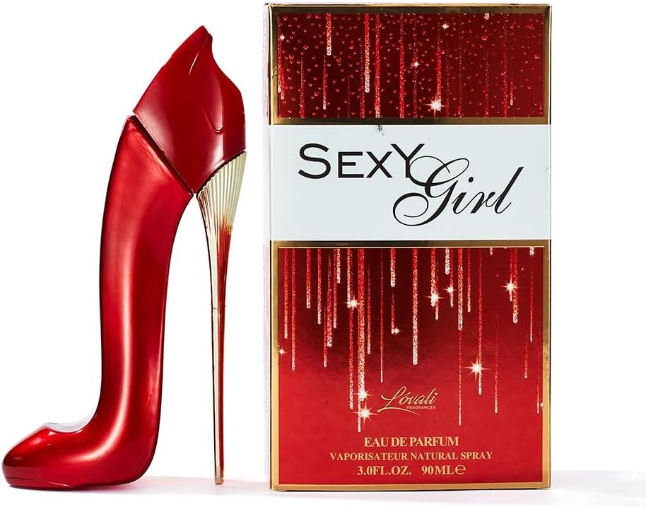 Set of 2 Sexy Girl Perfumes for Women – 85ml EDP Each – Hamine Black (Floral & Rose) & Sexy Girl Red (Jasmine, Floral & Rose) – Long-Lasting Fragrance Gift Set