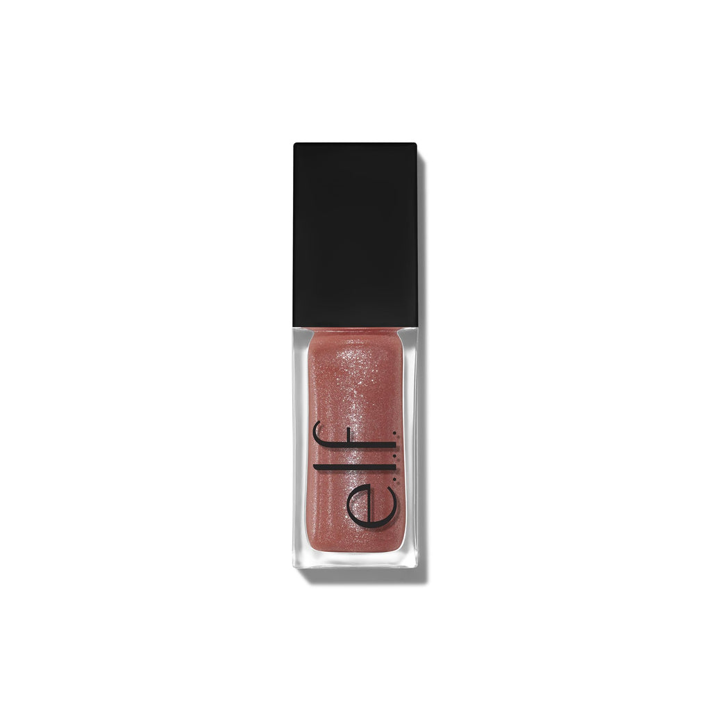 e.l.f. Glow Reviver Lip Oil, Nourishing and Hydrating with High-Shine Glimmer Finish & Sheer Wash of colour, Minty Scent, Non-Sticky, Vegan & Cruelty-free, Super-neutral