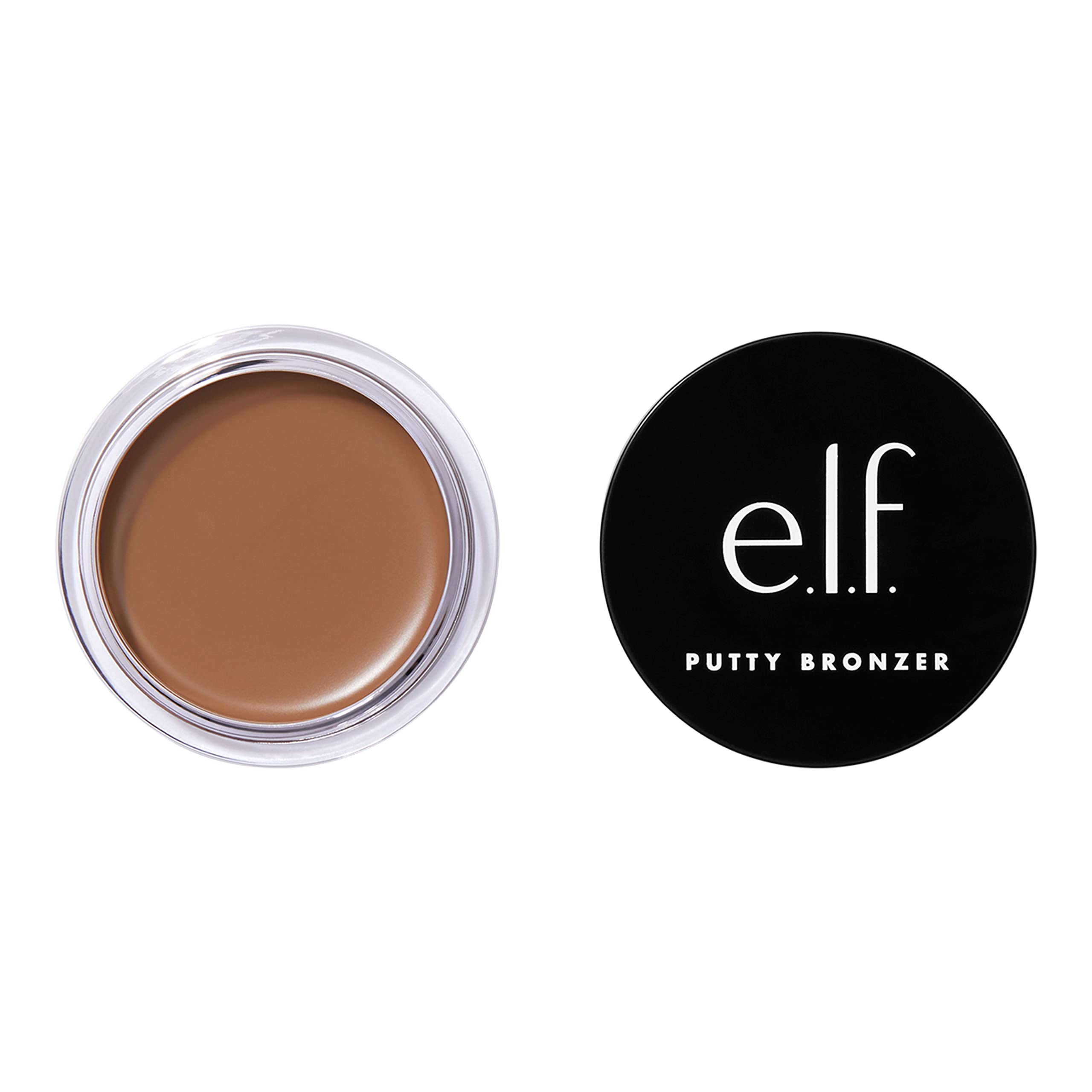 e.l.f. Putty Bronzer, Creamy & Highly Pigmented Formula, Creates a Long-Lasting Bronzed Glow, Infused with Argan Oil & Vitamin E, Sun Kissed, 0.35 Oz (10g)