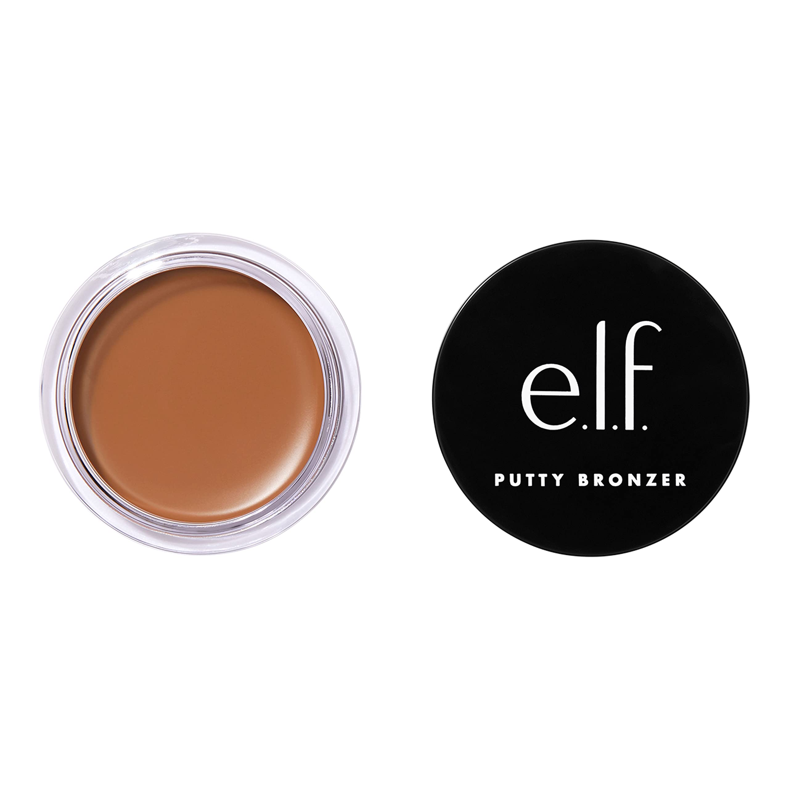 e.l.f. Putty Bronzer, Creamy & Highly Pigmented Formula, Creates a Long-Lasting Bronzed Glow, Infused with Argan Oil & Vitamin E, Sun Kissed, 0.35 Oz (10g)