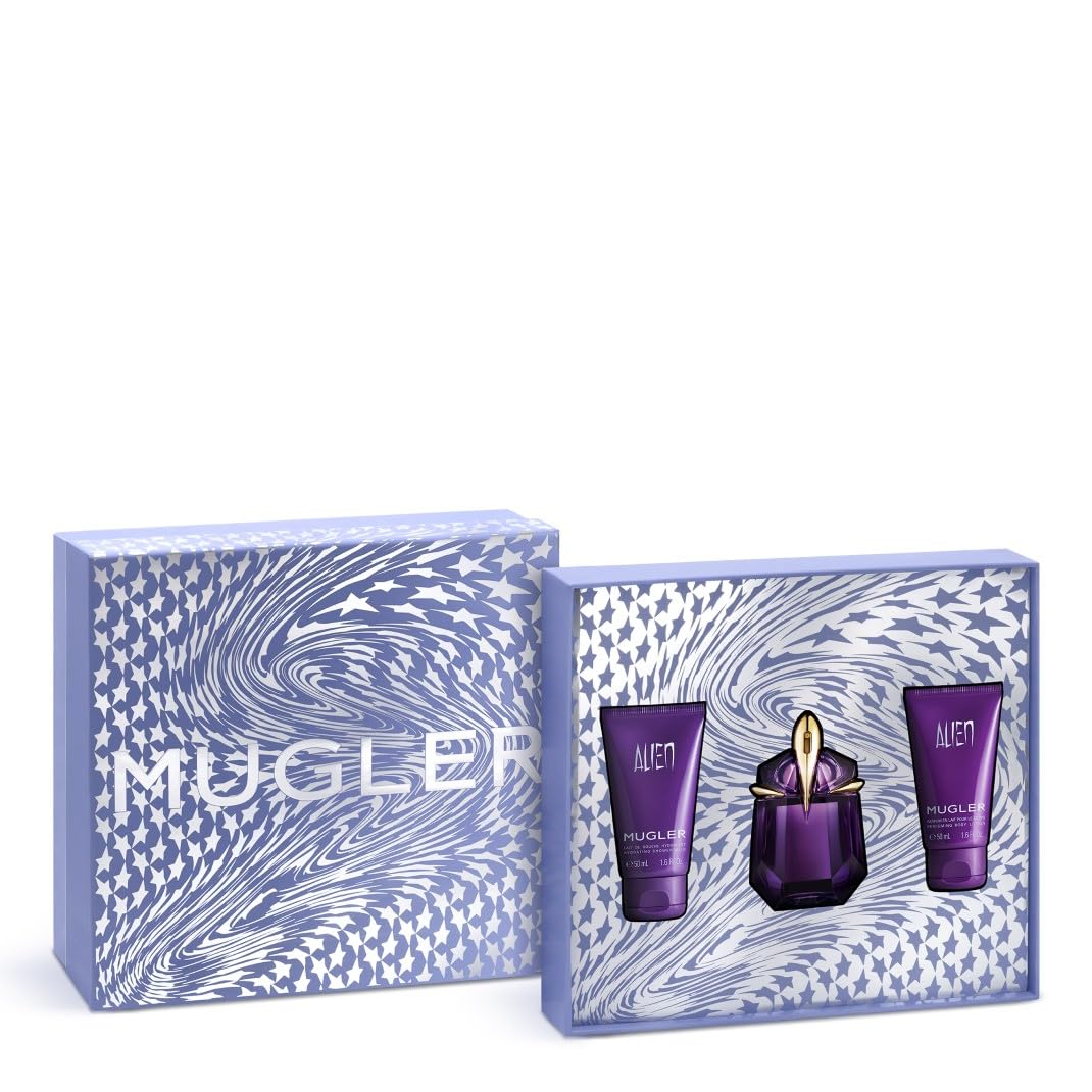 Mugler Alien Eau de Parfum, Refillable Womens Perfume, Iconic Woody Floral Fragrance with Sensual Jasmine Sambac, Cashmeran Wood, Enveloping White Amber, (Full Size, Refill or Gift set)