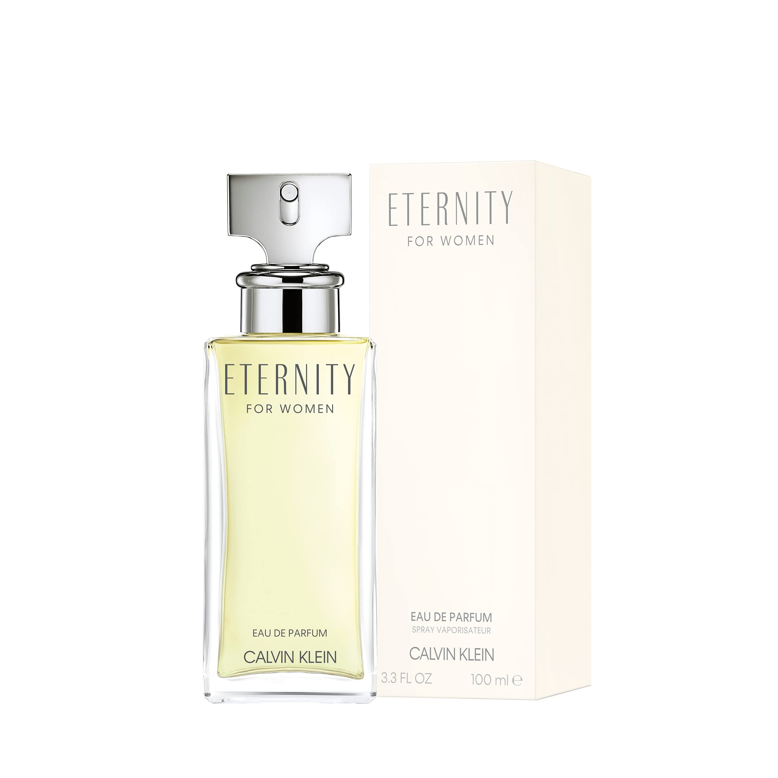 CALVIN KLEIN Eternity - Eau de Parfum for Women - Floral Fragrance with Notes of Bergamot, White Rose and Sandalwood - High Longevity