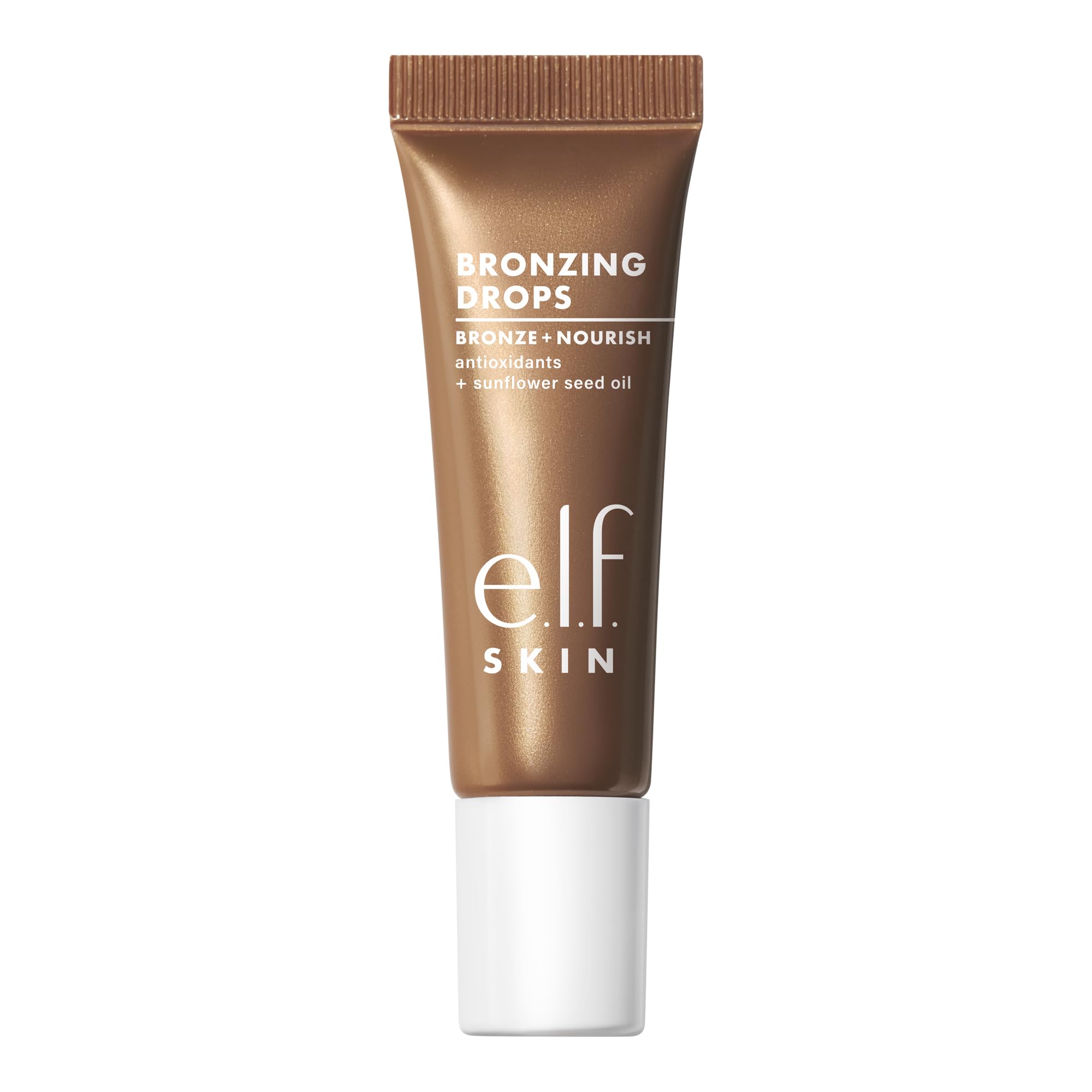 e.l.f. SKIN Bronzing Drops, Liquid Bronzer For Face & Skin, Creates A Sun-Kissed Glow, Infused With Vitamin E, Vegan & Cruelty-Free, Rose Gold