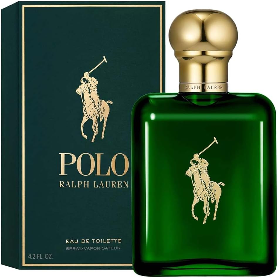 Ralph Lauren Polo Eau de Toilette, Men's Aftershave, Woody Spicy Masculine Scent with Pine, Leather, Tobacco Absolute, Basil, Patchouli, Classic Timeless Style