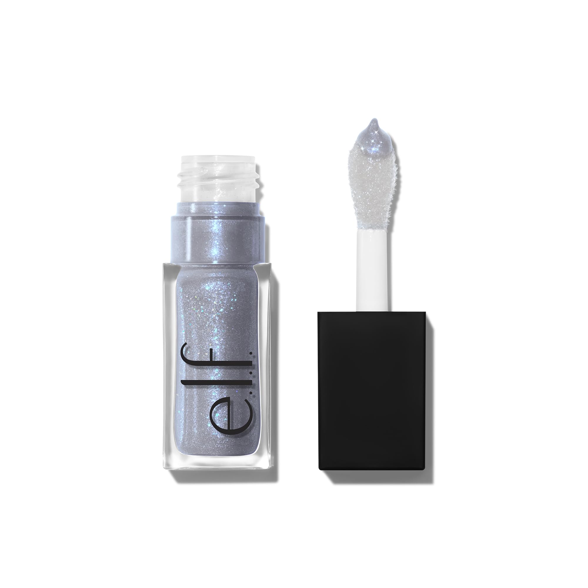 e.l.f. Glow Reviver Lip Oil, Nourishing and Hydrating with High-Shine Glimmer Finish & Sheer Wash of colour, Minty Scent, Non-Sticky, Vegan & Cruelty-free, Super-neutral