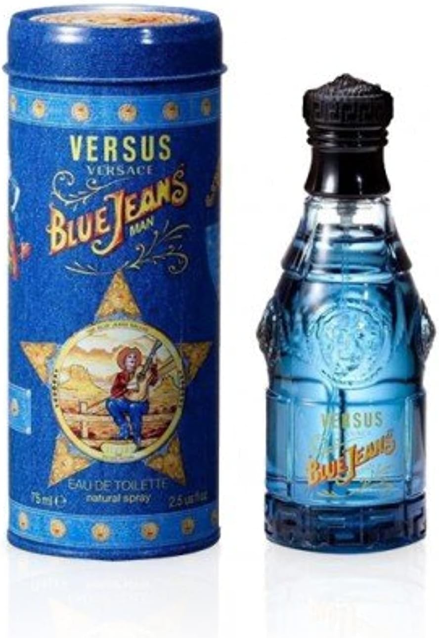 Versace Blue Jeans Eau De Toilette for Men, 75 ml (Pack of 1)