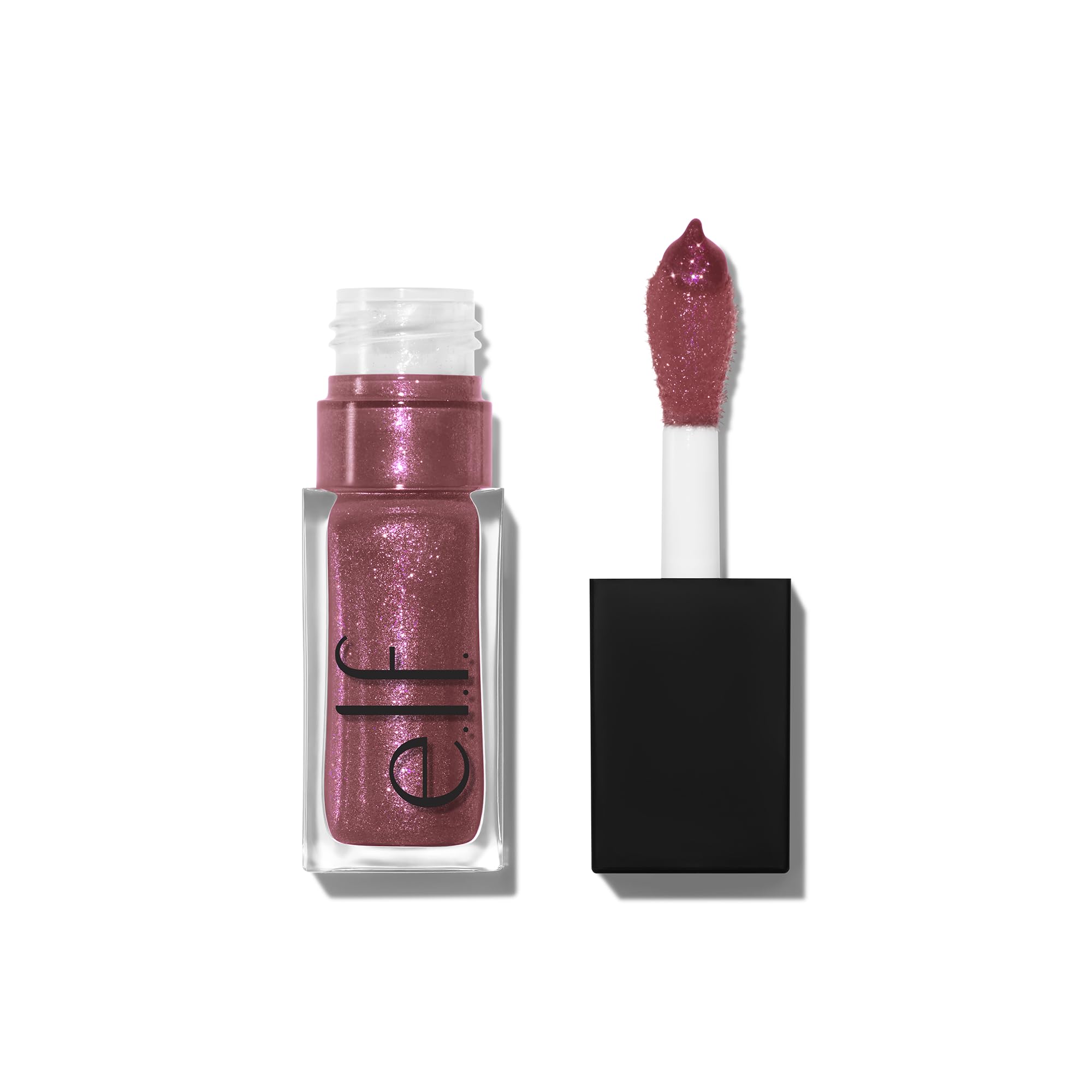 e.l.f. Glow Reviver Lip Oil, Nourishing and Hydrating with High-Shine Glimmer Finish & Sheer Wash of colour, Minty Scent, Non-Sticky, Vegan & Cruelty-free, Super-neutral