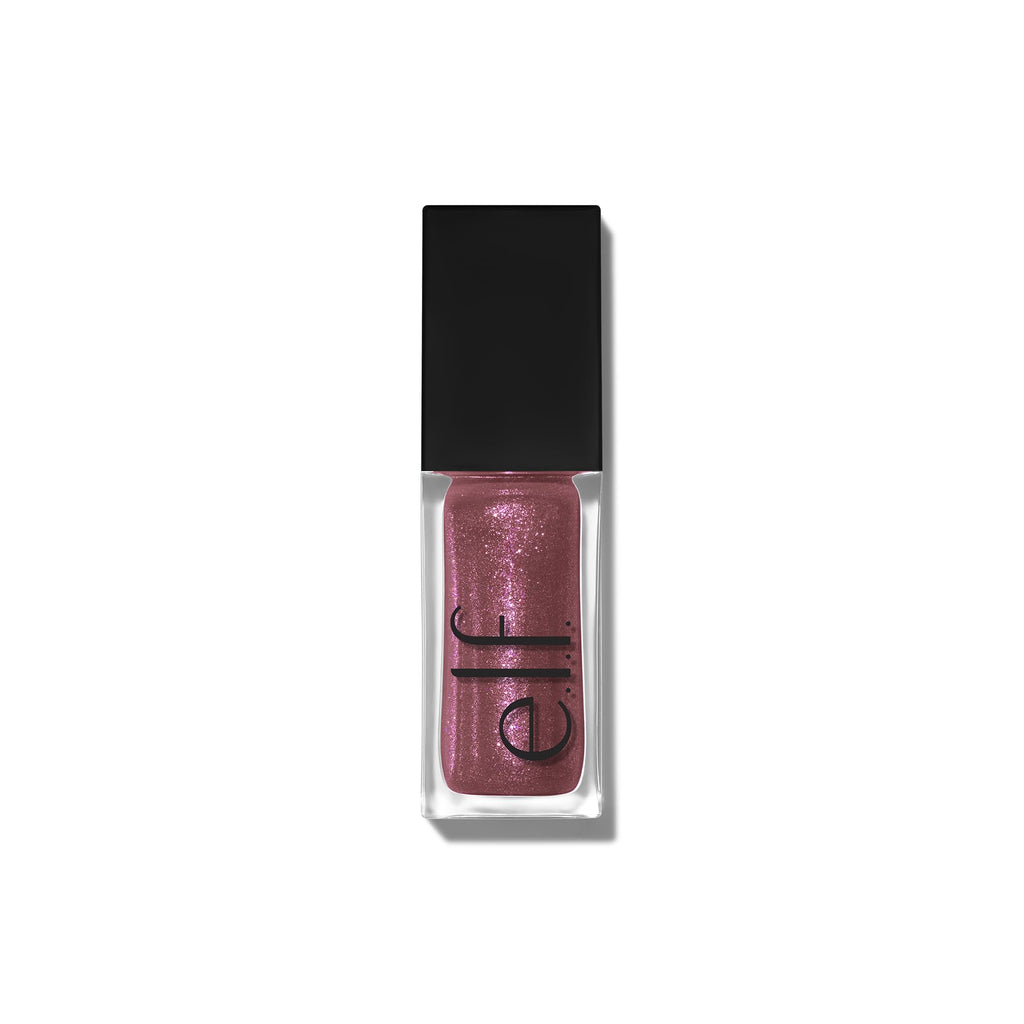 e.l.f. Glow Reviver Lip Oil, Nourishing and Hydrating with High-Shine Glimmer Finish & Sheer Wash of colour, Minty Scent, Non-Sticky, Vegan & Cruelty-free, Super-neutral