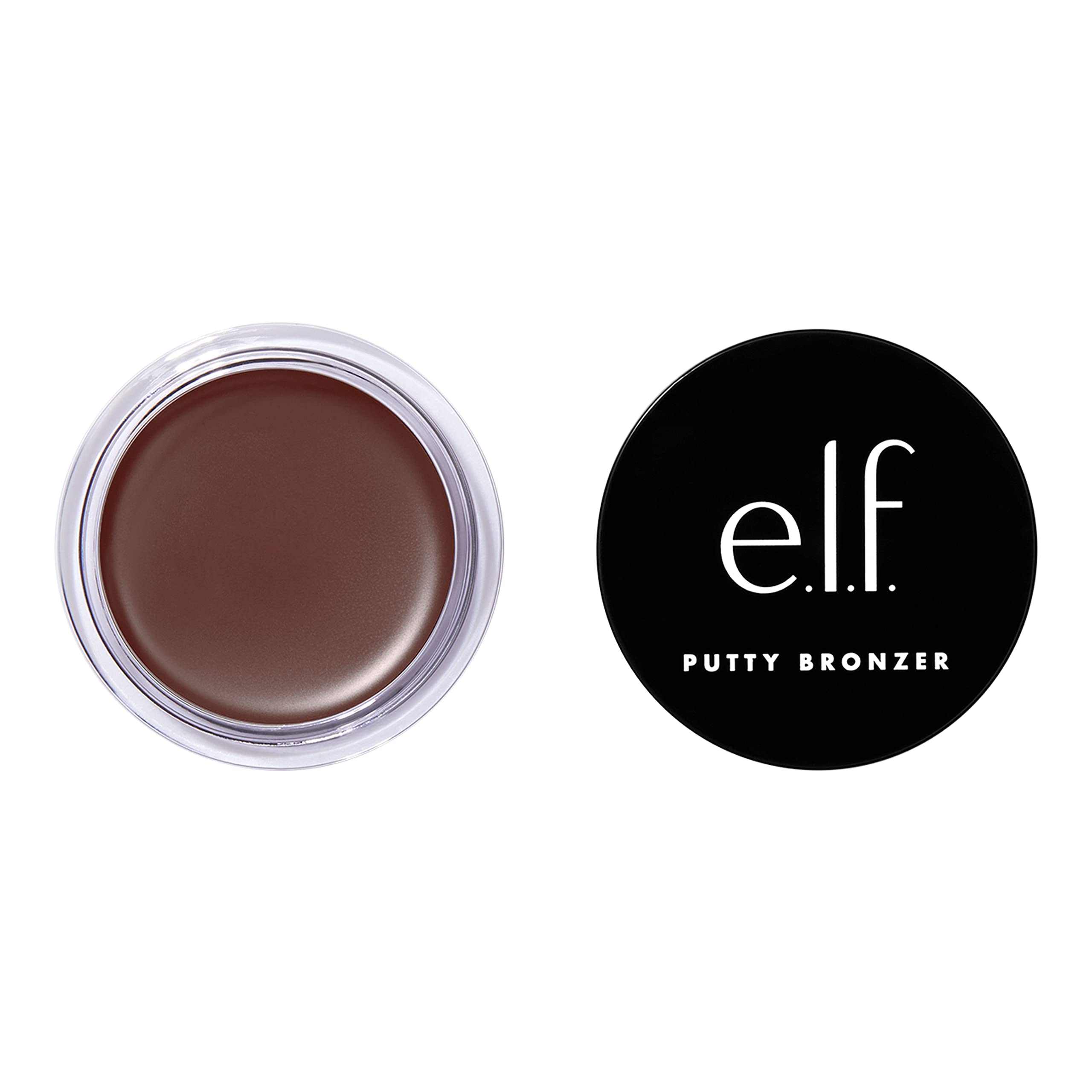 e.l.f. Putty Bronzer, Creamy & Highly Pigmented Formula, Creates a Long-Lasting Bronzed Glow, Infused with Argan Oil & Vitamin E, Sun Kissed, 0.35 Oz (10g)