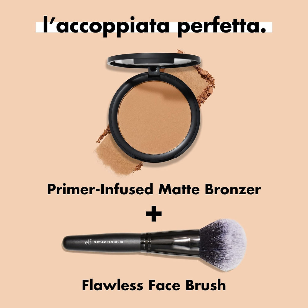 e.l.f. Primer-Infused Bronzer, Long-Lasting & Budge-Free Makeup, Lightweight & Buildable, Smooth & Easy Application, Vegan & Cruelty-Free, Sun-Soaked