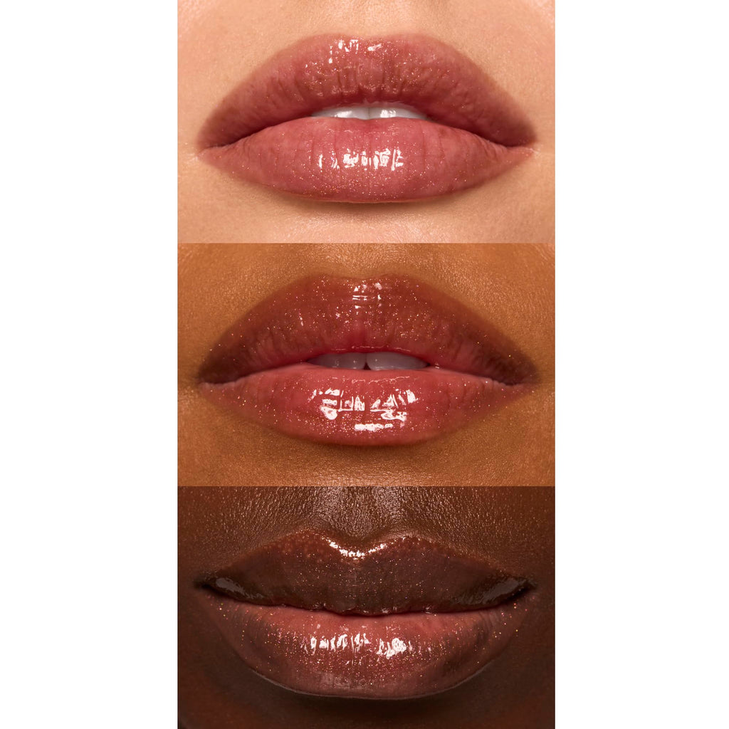 e.l.f. Glow Reviver Lip Oil, Nourishing and Hydrating with High-Shine Glimmer Finish & Sheer Wash of colour, Minty Scent, Non-Sticky, Vegan & Cruelty-free, Super-neutral