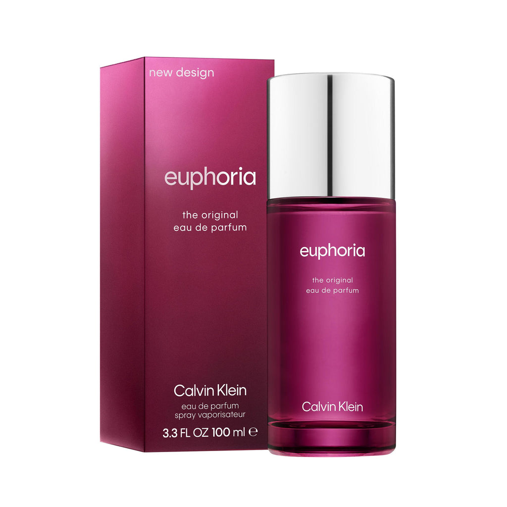 CALVIN KLEIN Euphoria - Eau de Parfum for Women - Chypre Fragrance with Notes of Pomegranate, Black Orchid, Lotus Blossom and Mahogany Wood - High Longevity