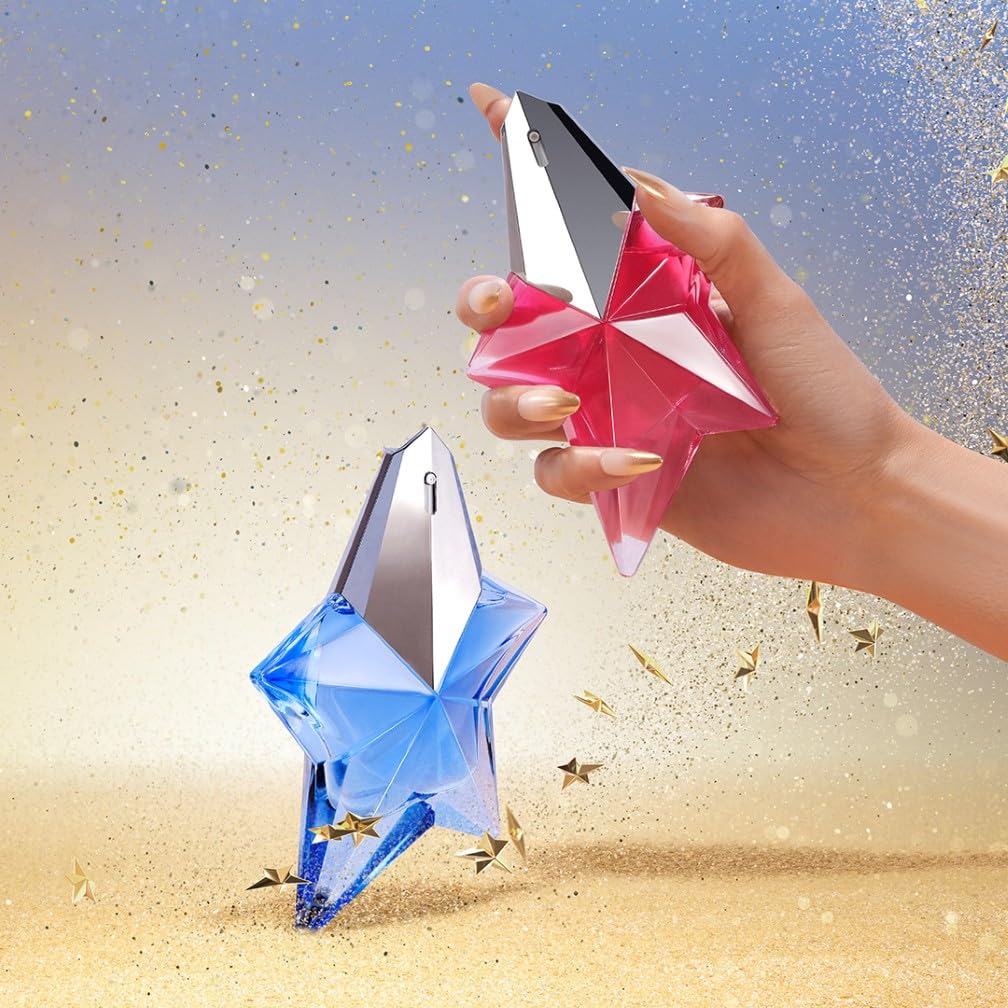 Mugler Angel Eau de Parfum, Iconic Ambery Gourmand Perfume for Women with Bergamot, Praline, Patchouli, Vanilla, Refillable Star Bottle, Bold Sensual Fragrance, (Full Size, Refill or Gift set)