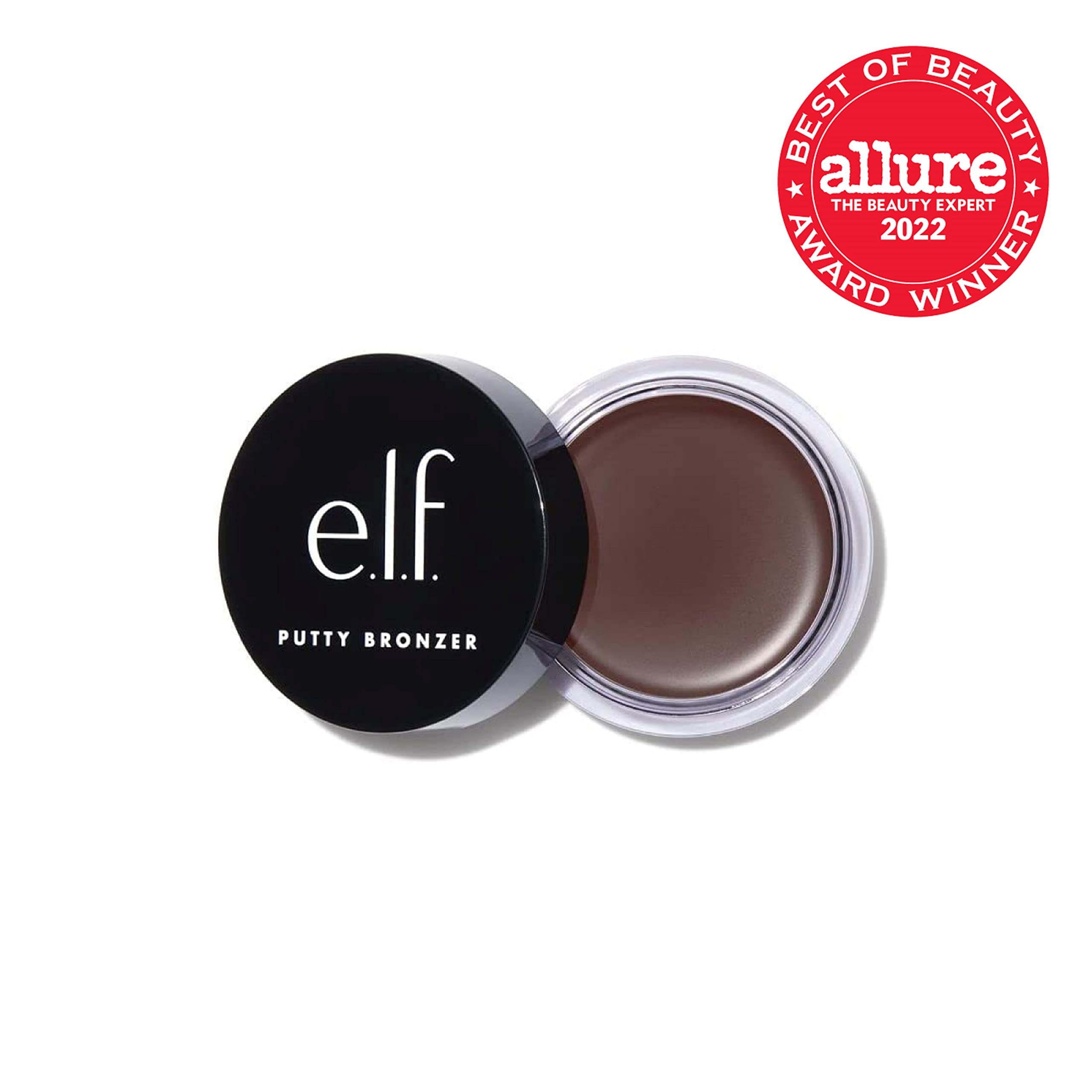 e.l.f. Putty Bronzer, Creamy & Highly Pigmented Formula, Creates a Long-Lasting Bronzed Glow, Infused with Argan Oil & Vitamin E, Sun Kissed, 0.35 Oz (10g)