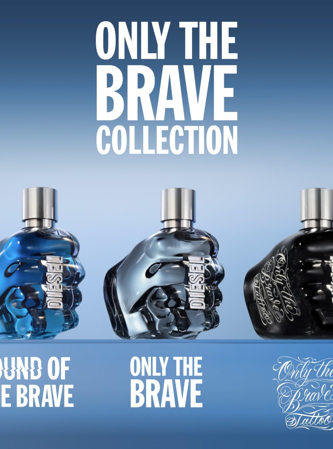 Diesel Only The Brave Tattoo, Eau de Toilette Aftershave, Woody Fragrance with Bourbon Pepper, Tobacco, Long-Lasting Spicy Masculine Scent for Men
