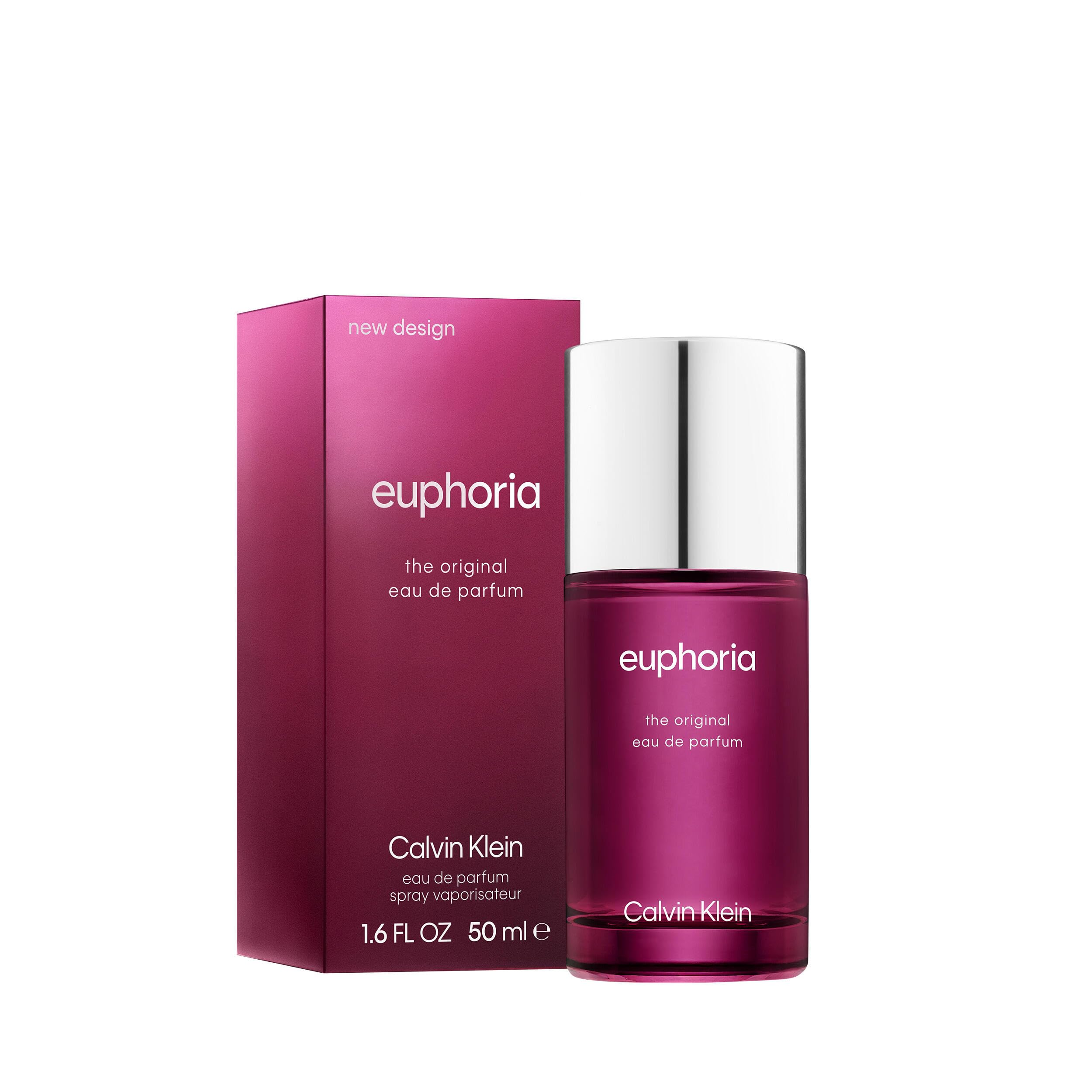 CALVIN KLEIN Euphoria - Eau de Parfum for Women - Chypre Fragrance with Notes of Pomegranate, Black Orchid, Lotus Blossom and Mahogany Wood - High Longevity