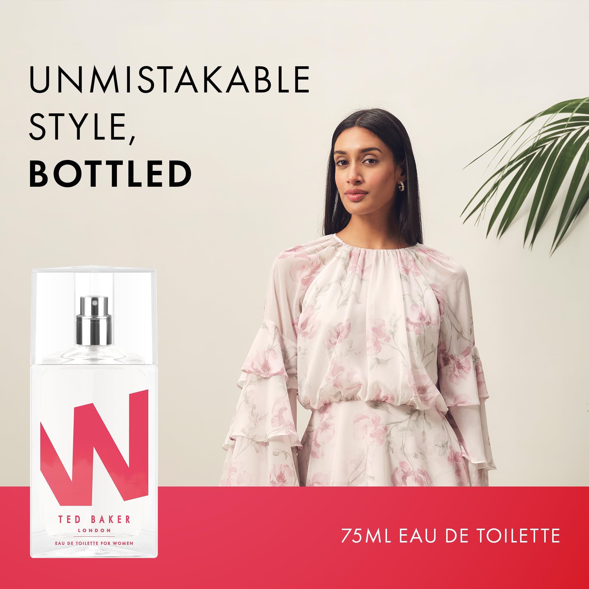 Ted Baker W EDT Ted Baker Rose And Orchid, Fig Leaf, White Peony, Cassis, Raspberry Middle notes, Womens Perfume, Long Lasting Fragrance Eau De Toilette, Fruity Floral 75ml