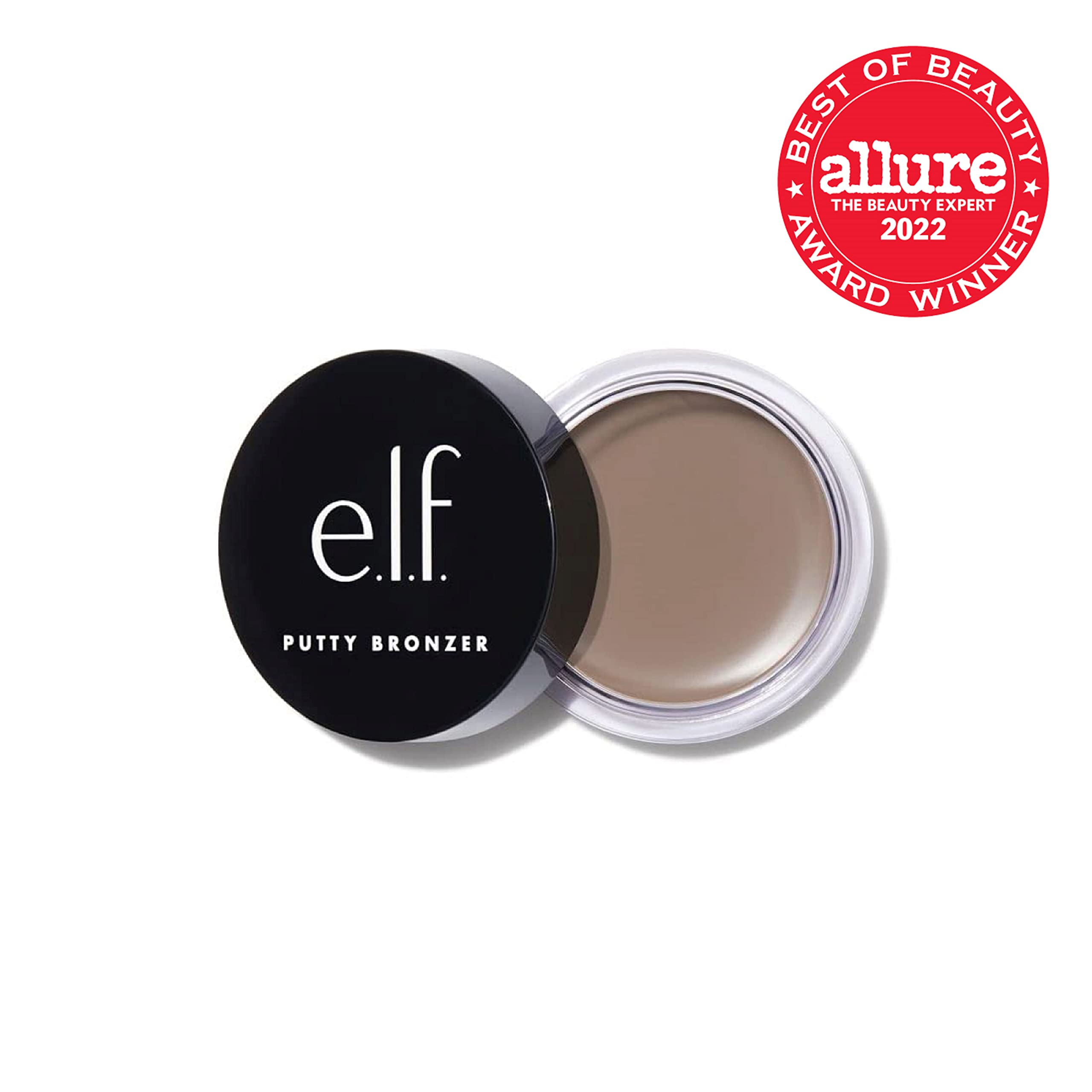 e.l.f. Putty Bronzer, Creamy & Highly Pigmented Formula, Creates a Long-Lasting Bronzed Glow, Infused with Argan Oil & Vitamin E, Sun Kissed, 0.35 Oz (10g)