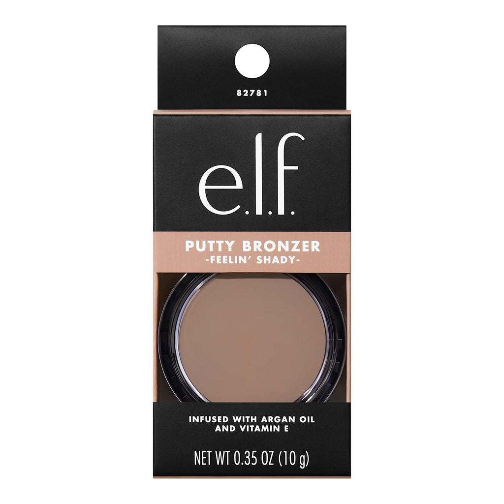 e.l.f. Putty Bronzer, Creamy & Highly Pigmented Formula, Creates a Long-Lasting Bronzed Glow, Infused with Argan Oil & Vitamin E, Sun Kissed, 0.35 Oz (10g)