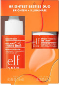 e.l.f. SKIN Brightest Besties Duo, Travel-Sized Skincare Set, Brightening Face Serum & Vitamin C Eye Cream, Boosts Radiance, Depuffs & Evens Skin Tone, Vegan & Cruelty-Free