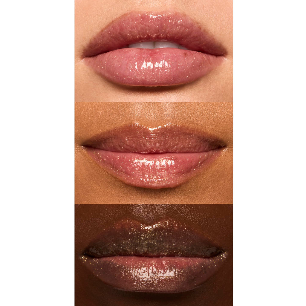 e.l.f. Glow Reviver Lip Oil, Nourishing and Hydrating with High-Shine Glimmer Finish & Sheer Wash of colour, Minty Scent, Non-Sticky, Vegan & Cruelty-free, Super-neutral