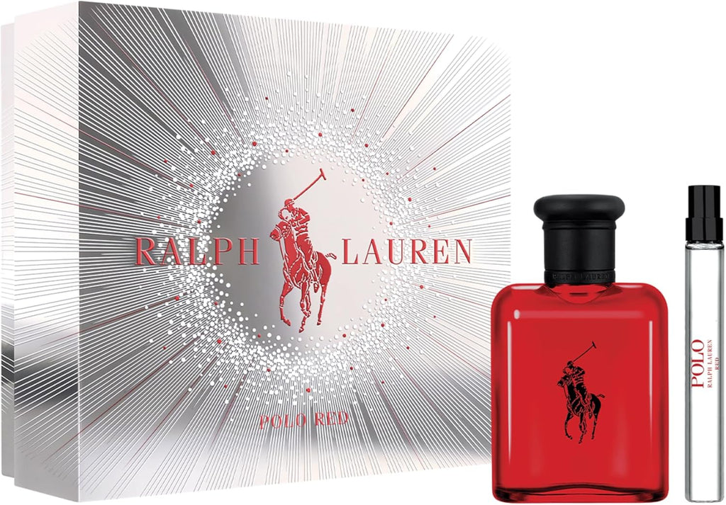 Ralph Lauren Polo Red Eau de Toilette for Men, Fresh Woody Spicy Fragrance with Sparkling Red Grapefruit, Spicy Red Saffron, Deep Redwood and Coffee Accord, Bold Passionate Masculine Aftershave