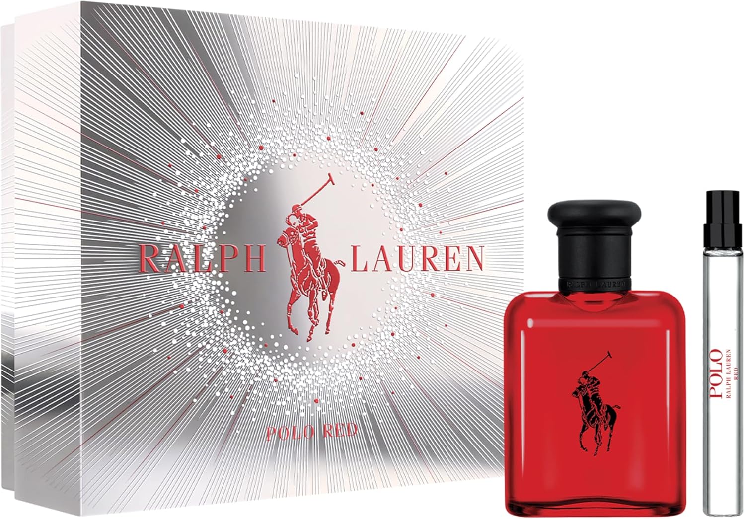 Ralph Lauren Polo Red Eau de Toilette for Men, Fresh Woody Spicy Fragrance with Sparkling Red Grapefruit, Spicy Red Saffron, Deep Redwood and Coffee Accord, Bold Passionate Masculine Aftershave