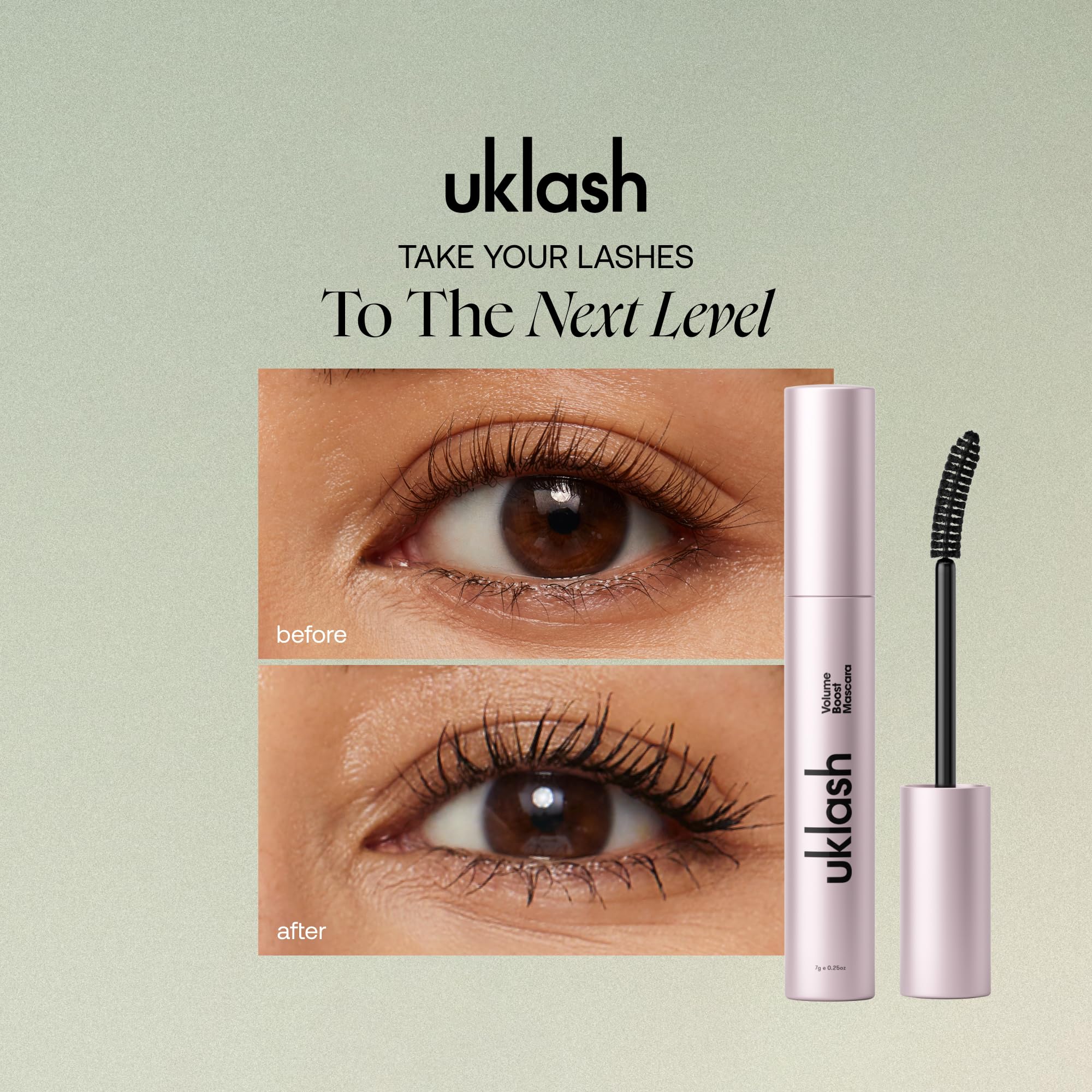 UKLASH Lengthening Mascara (Mascara) - Black, Extra-Black Pigmented, Water-Resistant, Vegan-Friendly, Paraben-Free, Cruelty-Free, Lengthening Formula with Double-Sided Silicone Wand