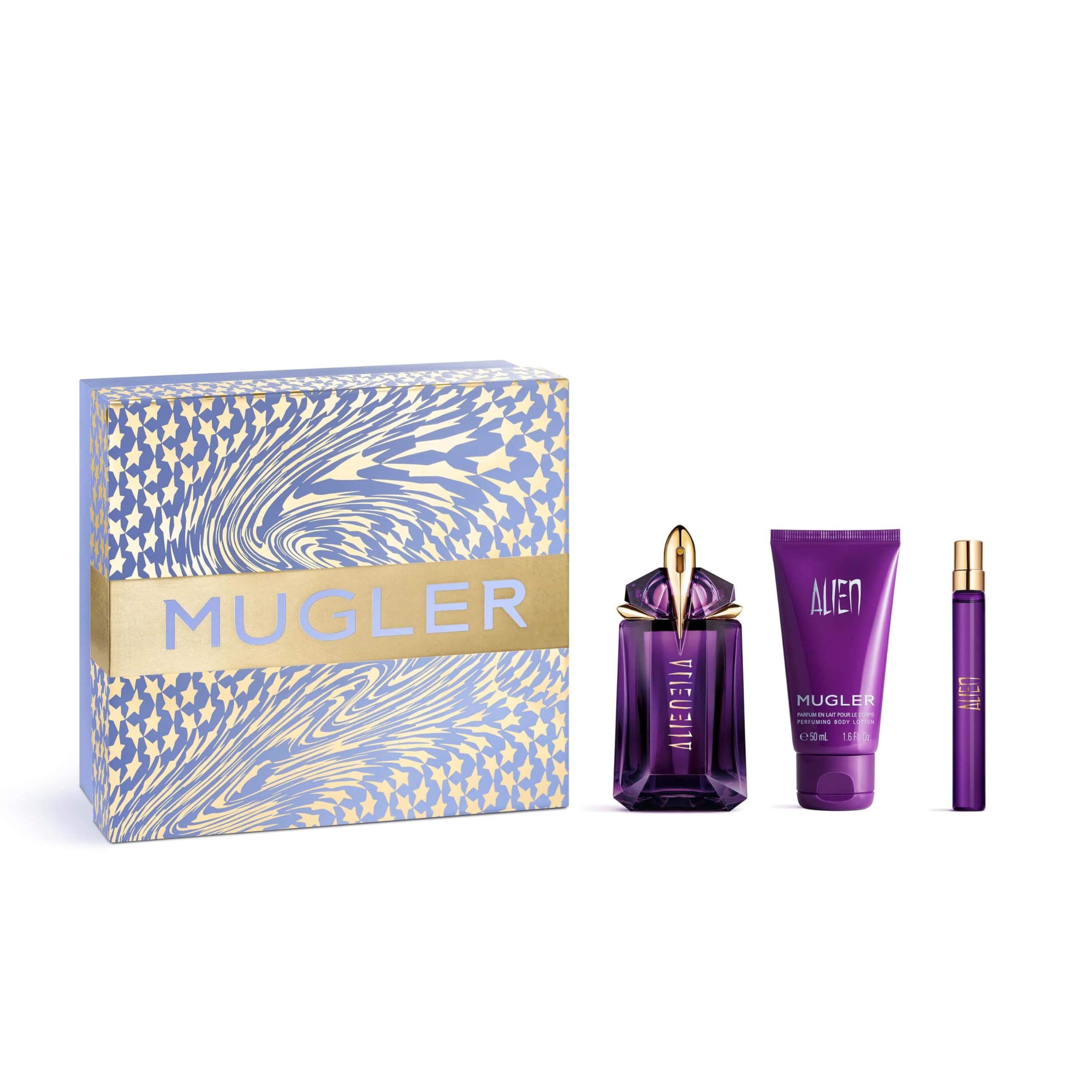 Mugler Alien Eau de Parfum, Refillable Womens Perfume, Iconic Woody Floral Fragrance with Sensual Jasmine Sambac, Cashmeran Wood, Enveloping White Amber, (Full Size, Refill or Gift set)