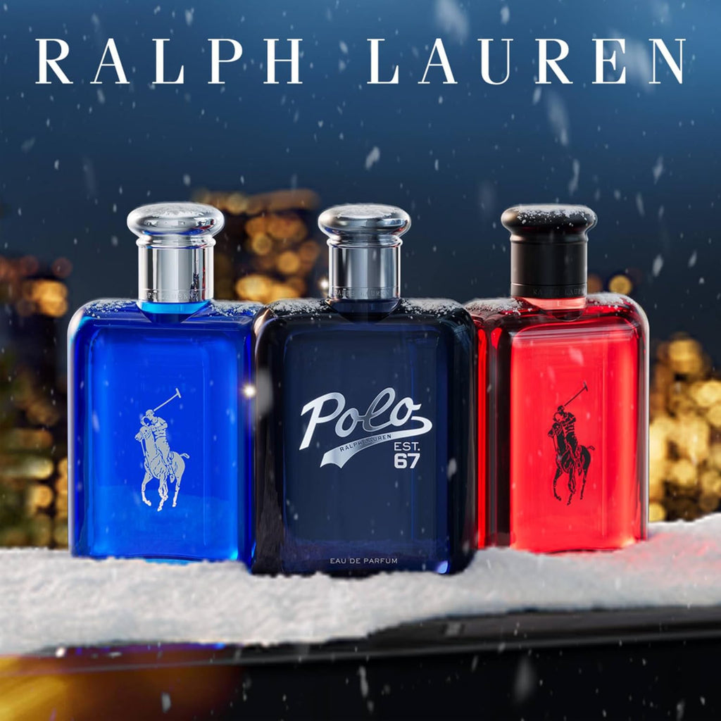 Ralph Lauren Polo Red Eau de Toilette for Men, Fresh Woody Spicy Fragrance with Sparkling Red Grapefruit, Spicy Red Saffron, Deep Redwood and Coffee Accord, Bold Passionate Masculine Aftershave
