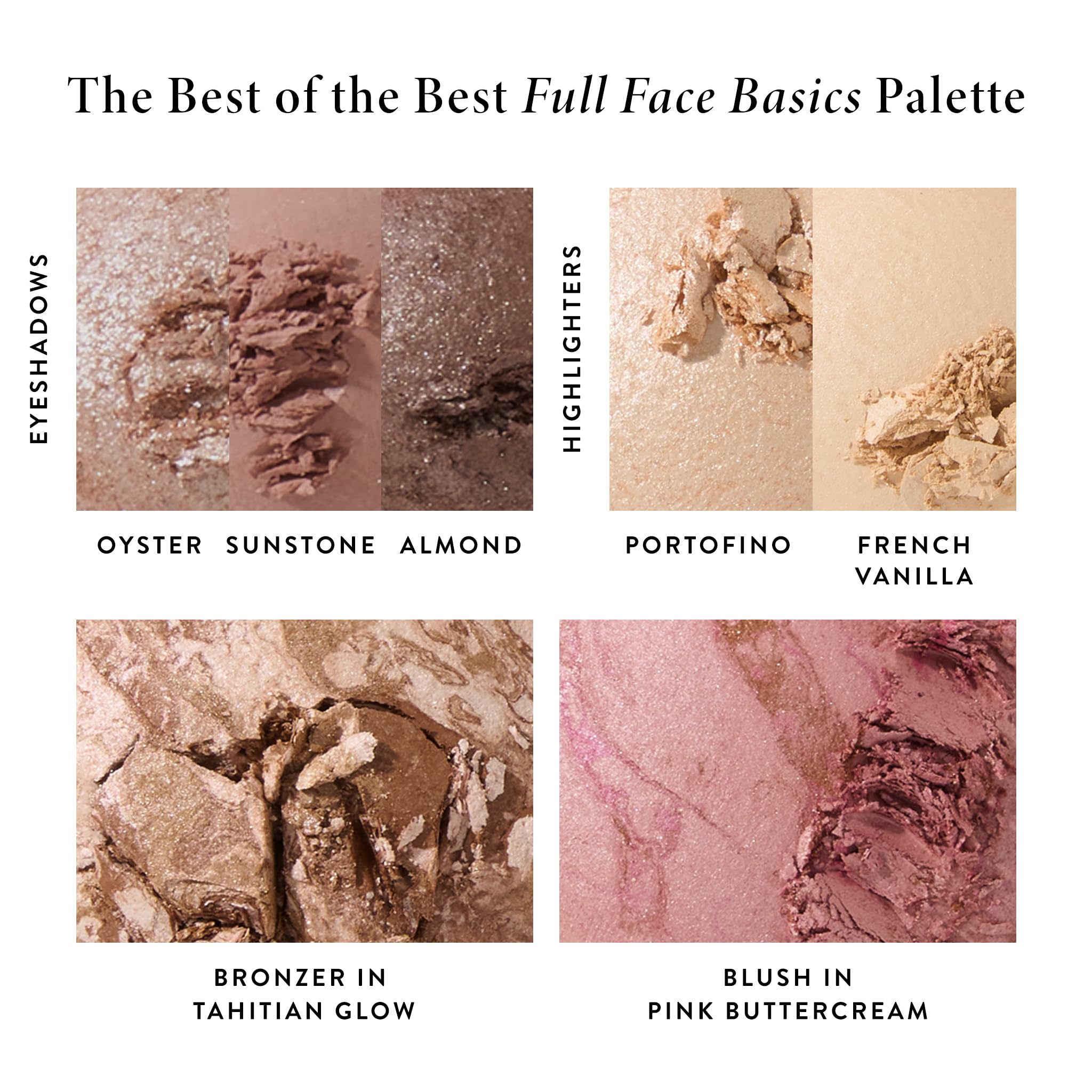 LAURA GELLER NEW YORK Baked Starter Kit - Best of the Best Full Face Palette + Baked Balance-n-Brighten Powder Foundation + Retractable Angled Kabuki Brush Set (02 Fair)