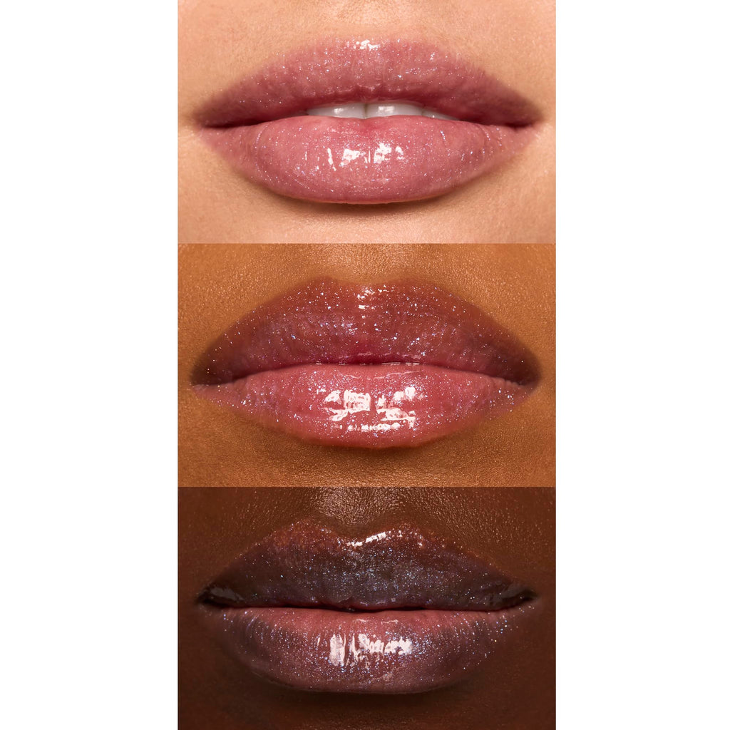 e.l.f. Glow Reviver Lip Oil, Nourishing and Hydrating with High-Shine Glimmer Finish & Sheer Wash of colour, Minty Scent, Non-Sticky, Vegan & Cruelty-free, Super-neutral