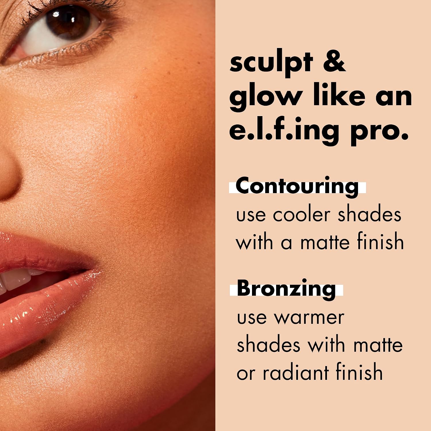 e.l.f. Primer-Infused Bronzer, Long-Lasting & Budge-Free Makeup, Lightweight & Buildable, Smooth & Easy Application, Vegan & Cruelty-Free, Sun-Soaked