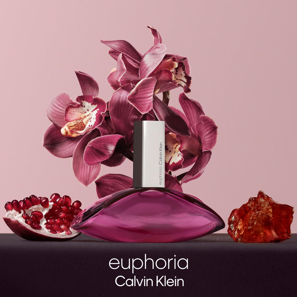 CALVIN KLEIN Euphoria - Eau de Parfum for Women - Chypre Fragrance with Notes of Pomegranate, Black Orchid, Lotus Blossom and Mahogany Wood - High Longevity