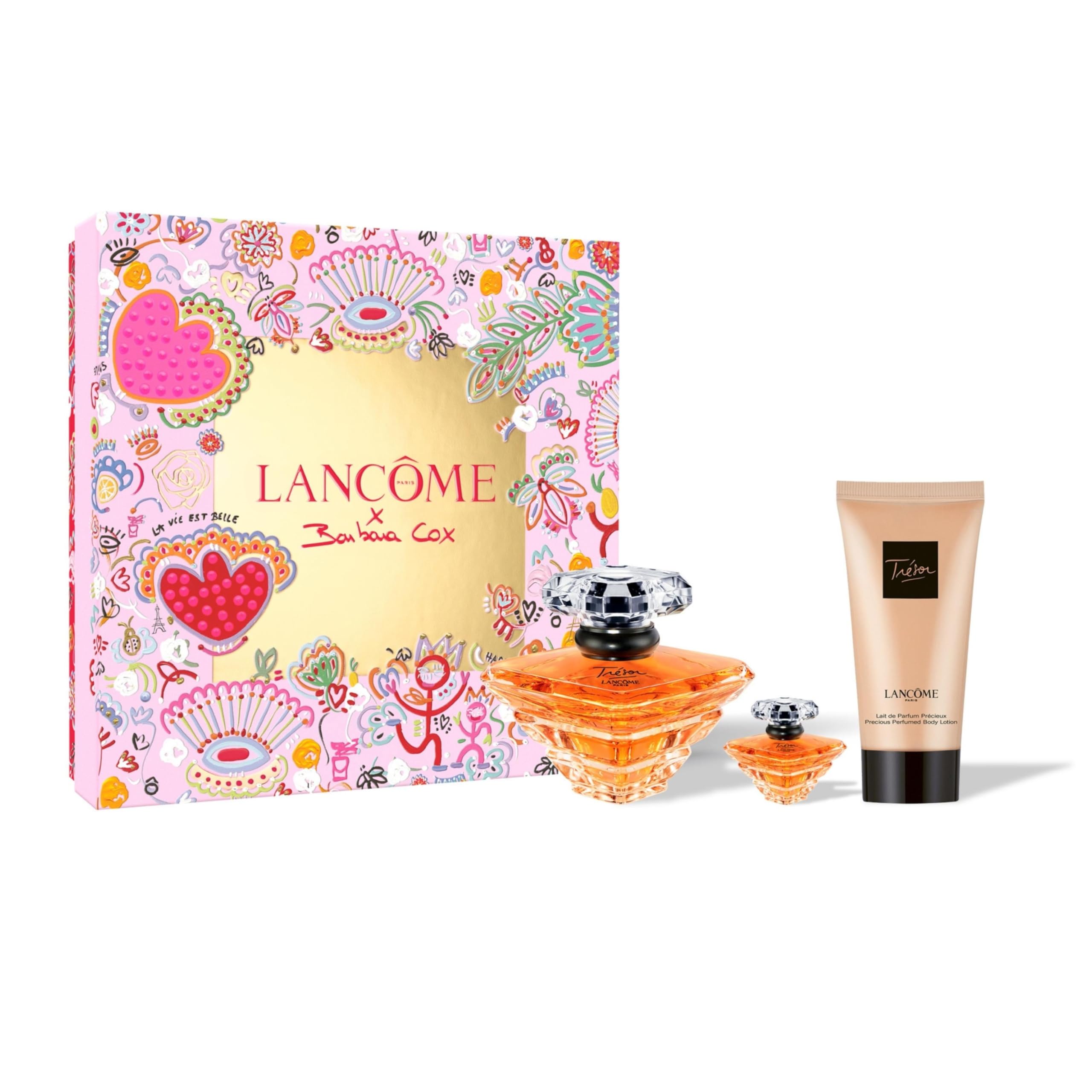Lancôme Trésor Eau de Parfum, Elegant & Romantic Women’s Floral Ambery Fragrance with Rose, Lilac, Peach & Apricot Blossom Notes, Long-Lasting Delicate & Light Fragrance, (Full Size or Gift)