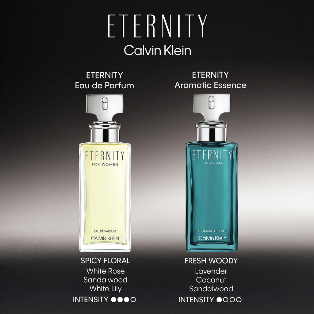 CALVIN KLEIN Eternity - Eau de Parfum for Women - Floral Fragrance with Notes of Bergamot, White Rose and Sandalwood - High Longevity