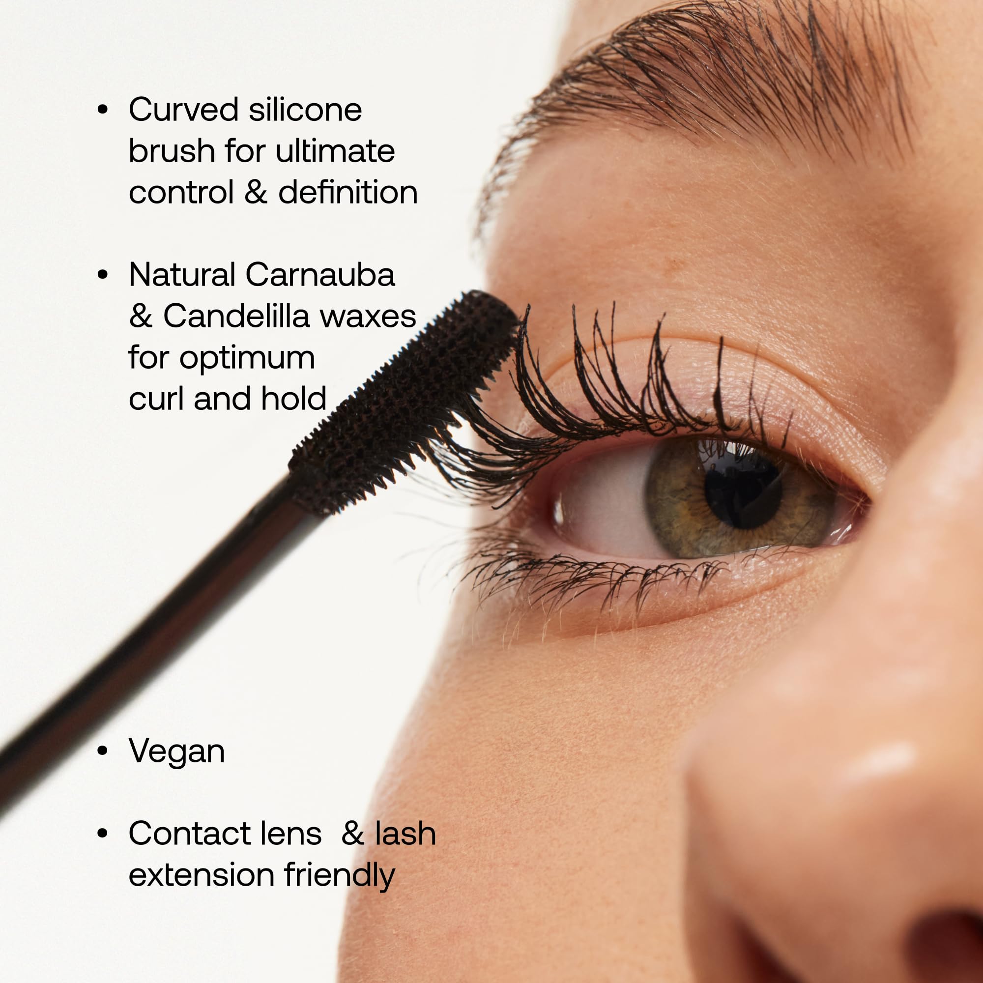 UKLASH Lengthening Mascara (Mascara) - Black, Extra-Black Pigmented, Water-Resistant, Vegan-Friendly, Paraben-Free, Cruelty-Free, Lengthening Formula with Double-Sided Silicone Wand