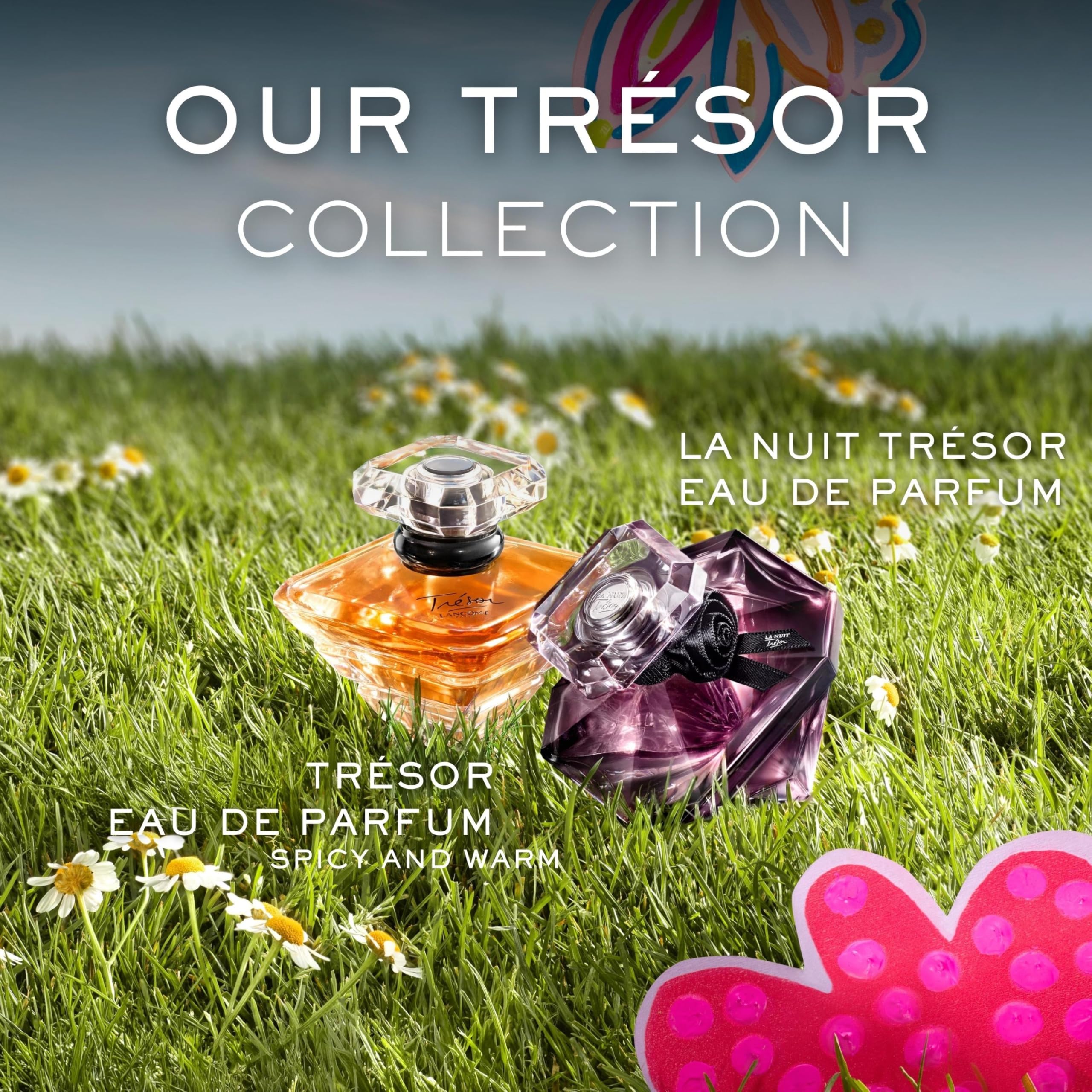 Lancôme Trésor Eau de Parfum, Elegant & Romantic Women’s Floral Ambery Fragrance with Rose, Lilac, Peach & Apricot Blossom Notes, Long-Lasting Delicate & Light Fragrance, (Full Size or Gift)